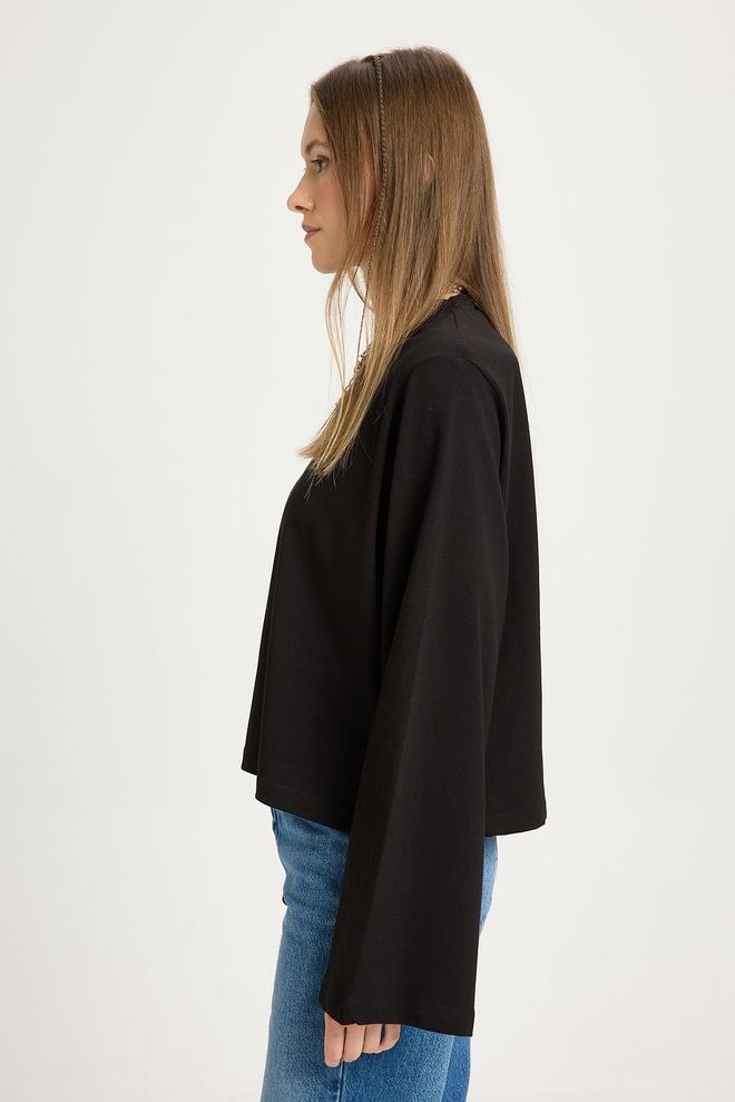 First Angels Black Casual Oversized Fit Shirt Wholesale Clothing Winter