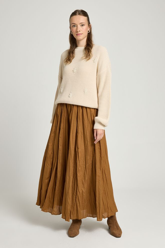 First Angels Bež Jopica Ležerno Elegantno Vintage Boho Preppy Retro Oblačila na debelo 1