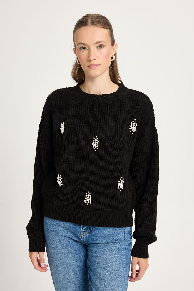 First Angels Black Casual Elegant Cardigan Wholesale Clothing Winter