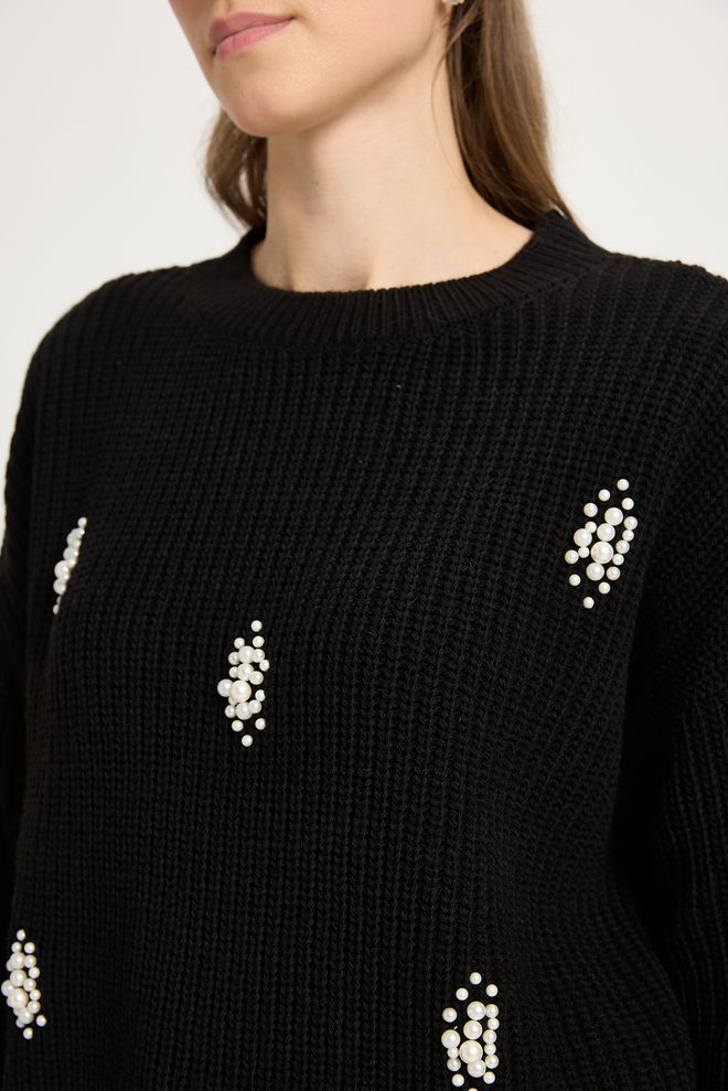 First Angels Black Casual Elegant Cardigan Wholesale Clothing 5