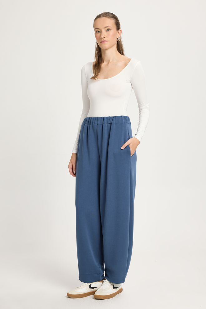 First Angels بنطال رياضة أزرق كاجوال رياضات ملابس الشارع منتصف الخصر ملابس بالجملة 1