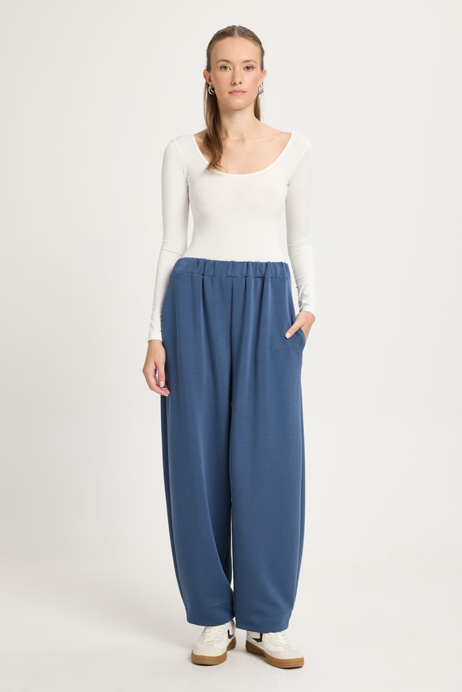 First Angels بنطال رياضة أزرق كاجوال رياضات ملابس الشارع منتصف الخصر ملابس بالجملة 5