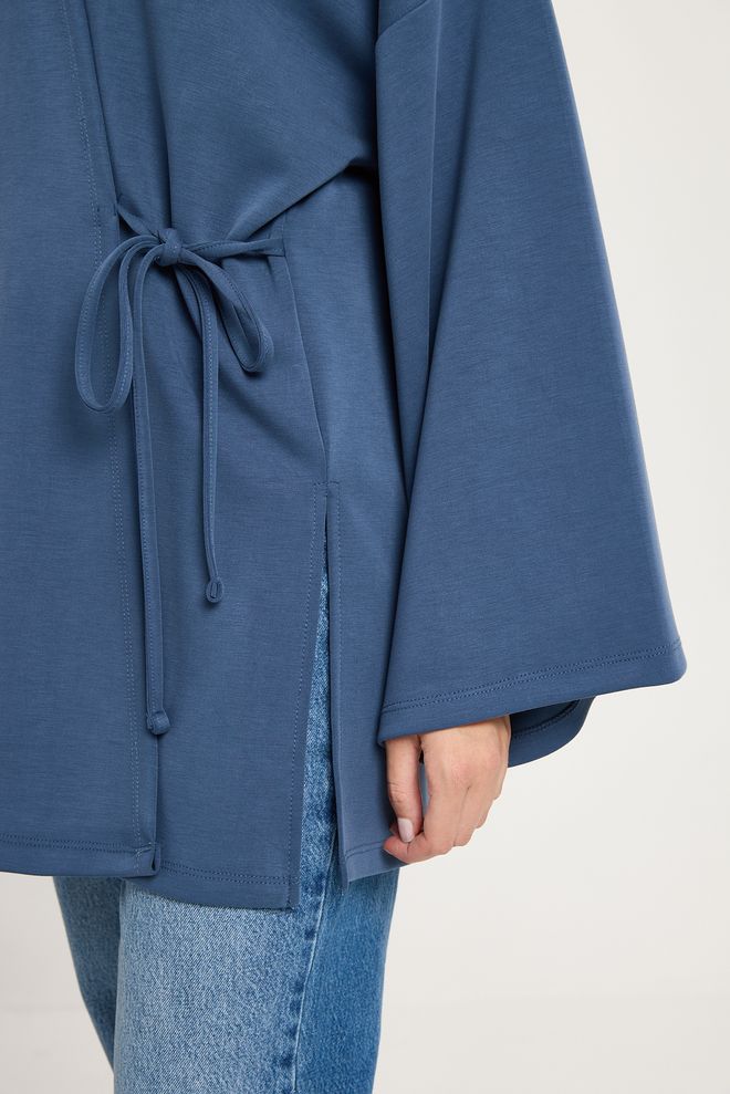 First Angels Plava Kimono Predimenzionirana S Ekstra Dugim Rukavima Veleprodaja odjeće Pamuk