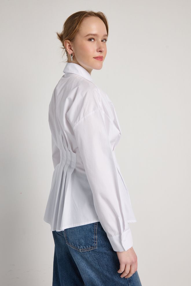 First Angels White Elegant Formal Casual Shirt Wholesale Clothing Summer