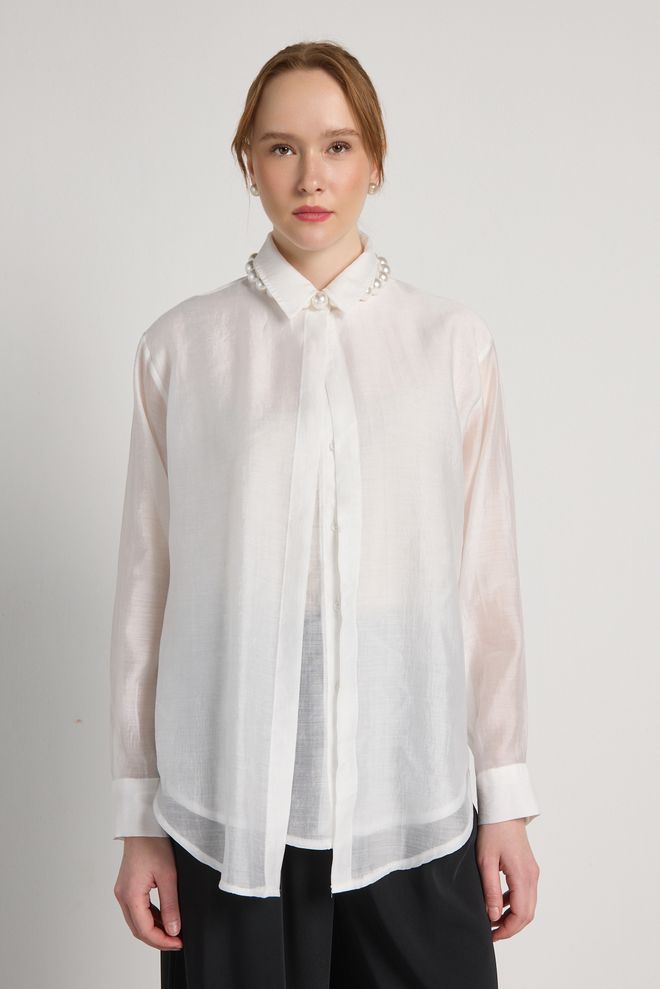 First Angels Chemise Ecru Vêtements en gros 0