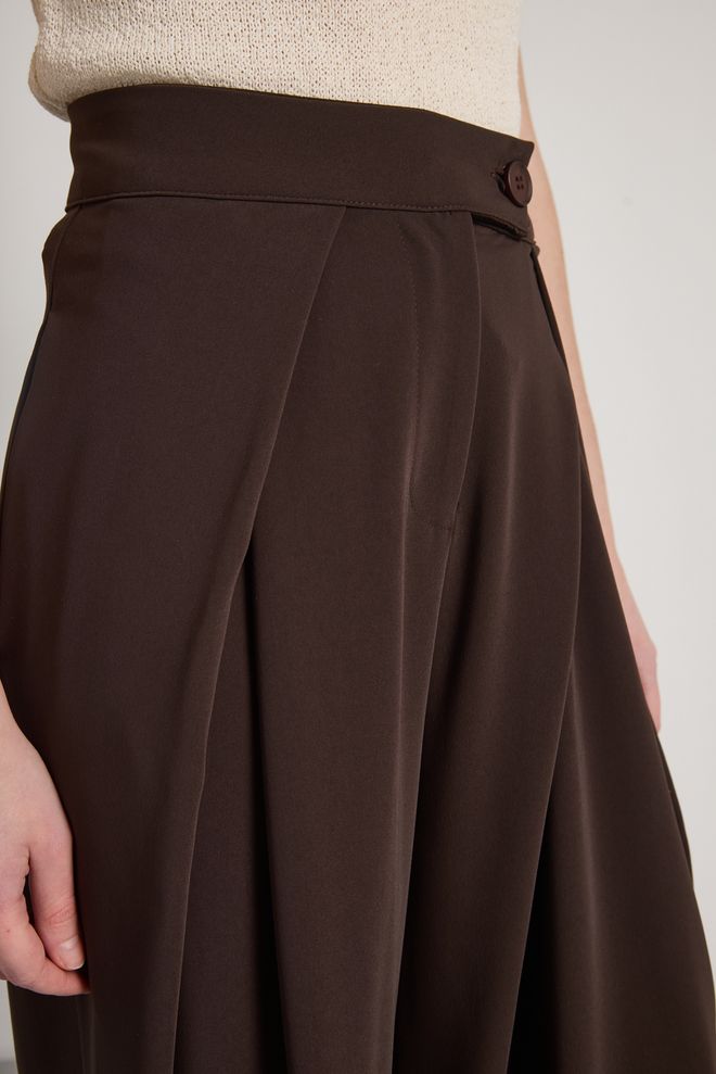 First Angels Brown Elegant Formal Vintage Casual Retro Palazzo Pants Wholesale Clothing Vintage