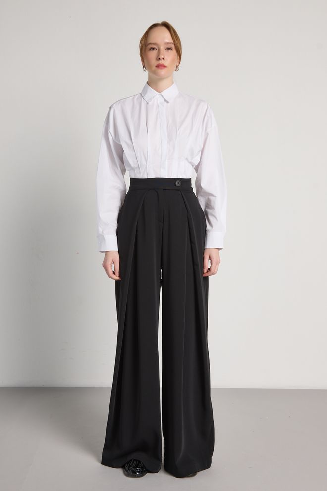 First Angels Trousers Black Wholesale Clothing Polyester