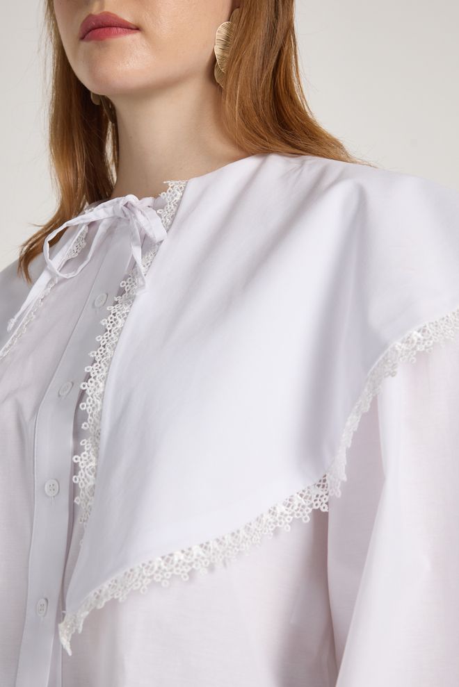 First Angels Camisa Elegante Branca Vintage Roupas por atacado Verão