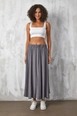 Un mannequin de vêtements en gros porte fan10547-anthracite-modal-skirt,  en gros de  en provenance de Turquie