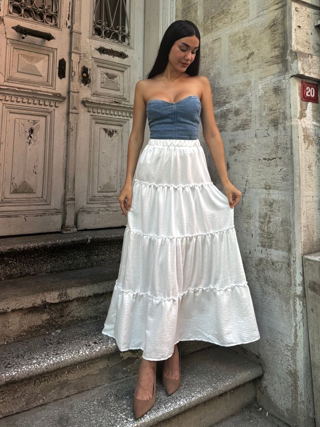 Mujeres Blanco Venta al por mayor First Angels Ropa Estilos Precios Lonca