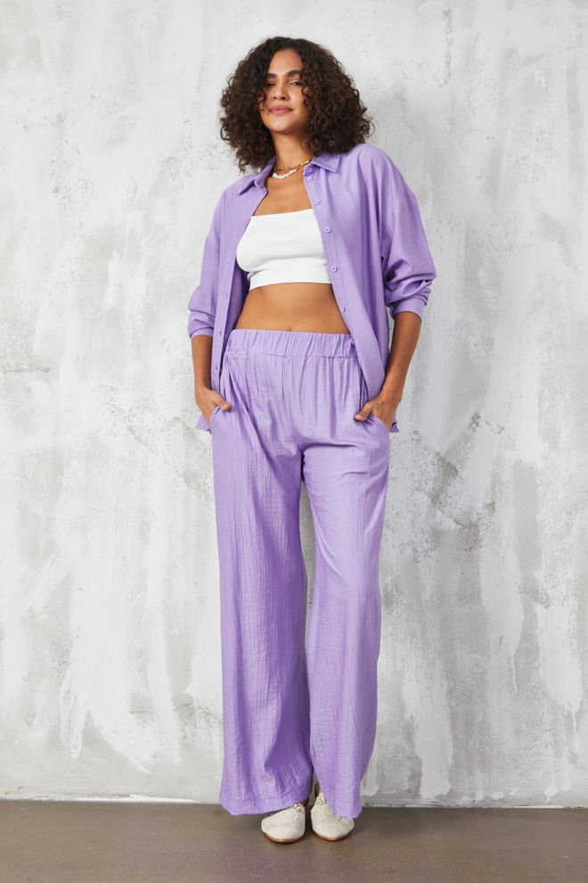 First Angels Lila Aardbei Stoffenset Groothandel Kleding Casual