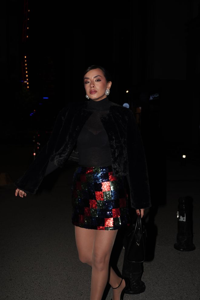 First Angels Black Lined Collarless Short Fur Coat 28363 Wholesale Clothing 2