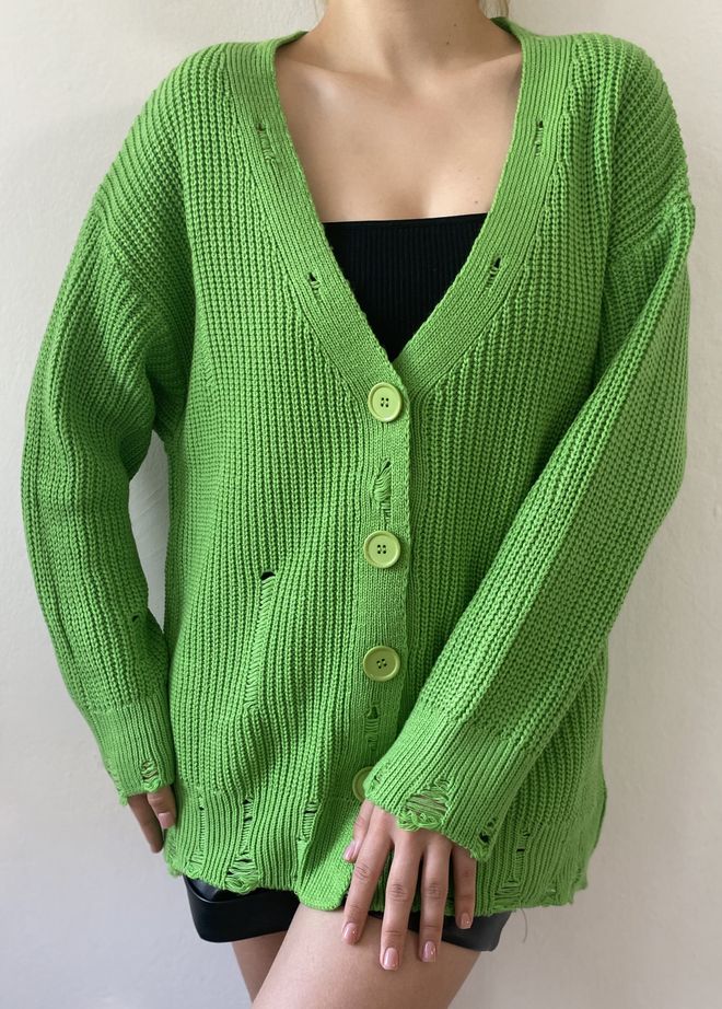 First Angels Cardigan dettagliato strappato ��a��la Abbigliamento all'ingrosso Casuale