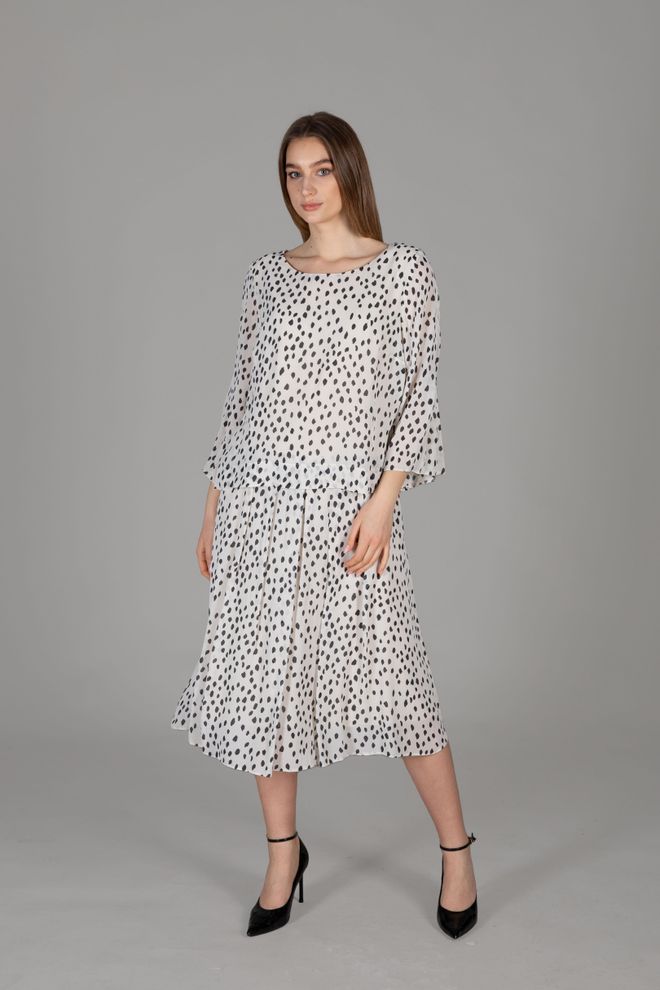 GUMANIZE Kleid Mit Rundhalsausschnitt Großhandelskleidung Jahrgang