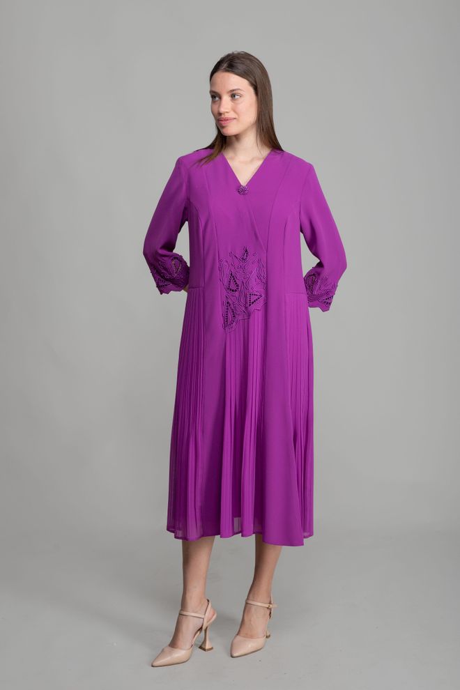 GUMANIZE Robe En Perles Brodées À Col En V Vêtements en gros Décontracté