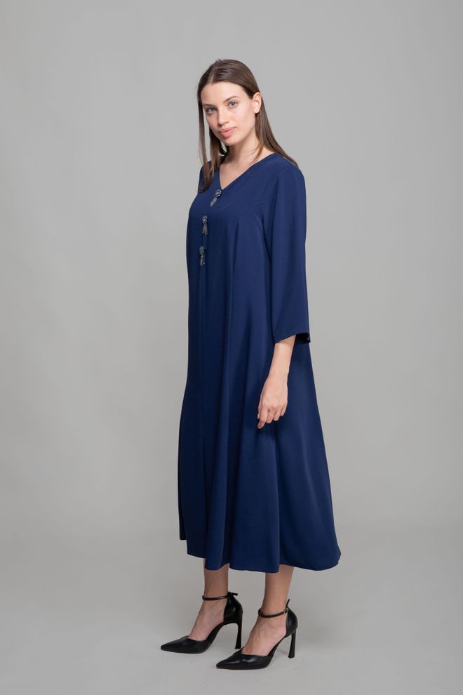 GUMANIZE Suzanna Kleid Mit V Ausschnitt Großhandelskleidung Ethnisch