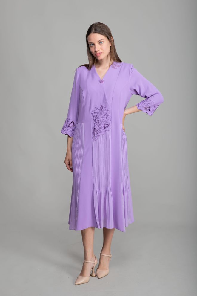 GUMANIZE Robe En Perles Brodées À Col En V Vêtements en gros Décontracté