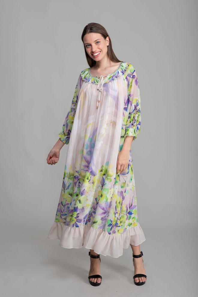 GUMANIZE Robe Élégante Empirme À Col Rond Vêtements en gros Élégant