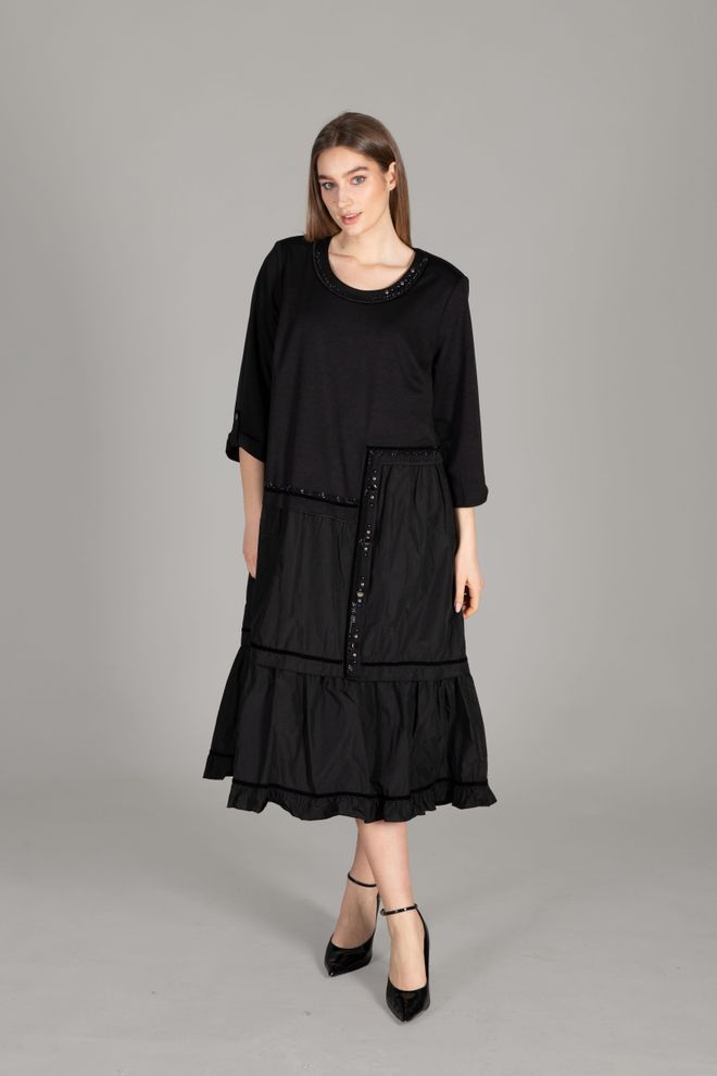 GUMANIZE Vestido Tatya Com Gola Redonda Roupas por atacado Casual