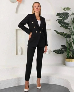 Een kledingmodel uit de groothandel draagt GRF10061 - Ladies Suit Dress, Turkse groothandel Pak van Gravel Fashion