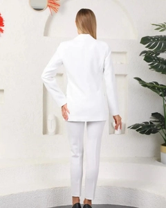 A wholesale clothing model wears GRF10062 - Ladies Suit Dress, Turkish wholesale Suit of Gravel Fashion
