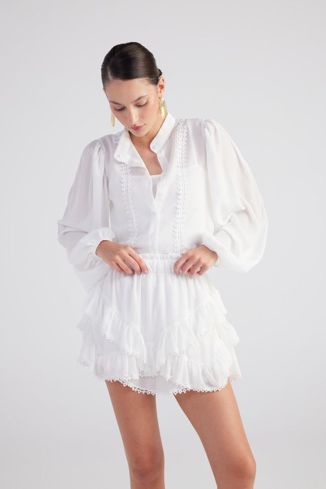 Jupe Femme Coast - Motifs Floraux Blanc Et Noir - Ligne A - Taille UK 10 - Très Bon état