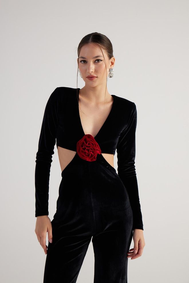 Holly Lolly Samara Jumpsuit Black Wholesale Clothing Birthday