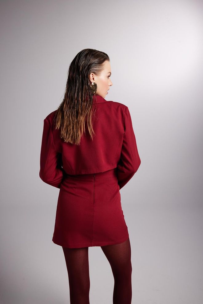 Holly Lolly Panky Jacket Claret Red Wholesale Clothing 5