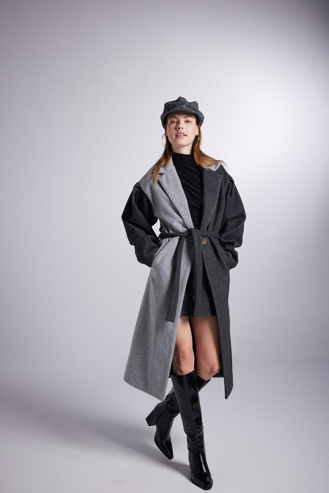 Holly Lolly Manteau Mira Gris Vêtements en gros Décontracté