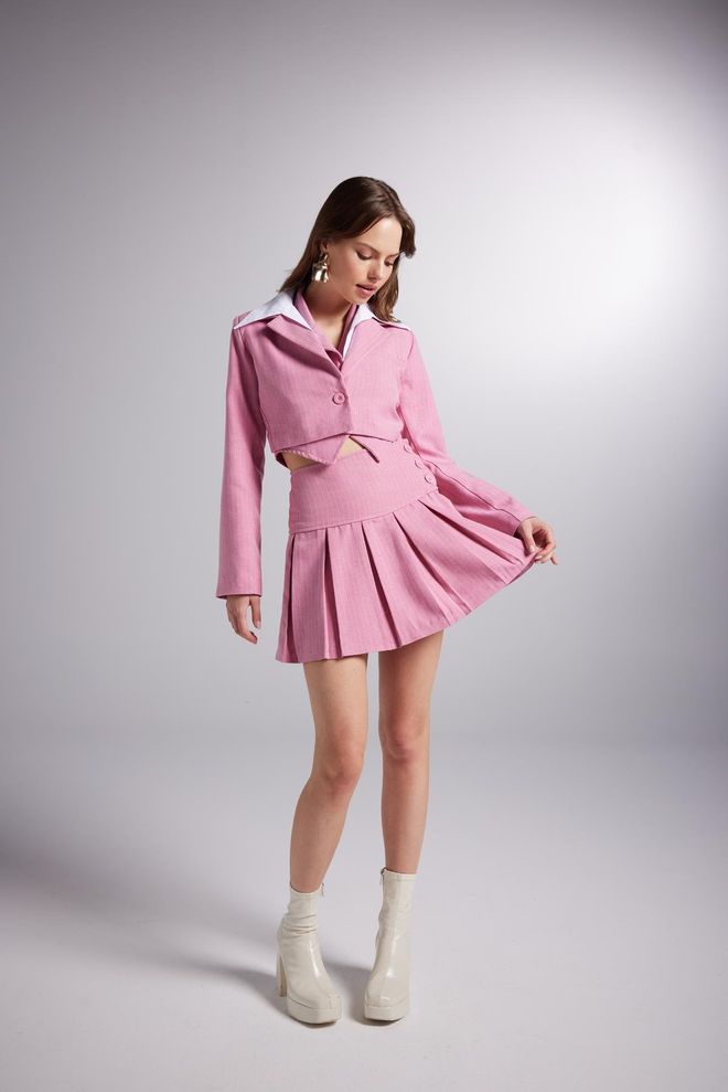 Holly Lolly Kira Etek Pembe Toptan Giyim Gündelik