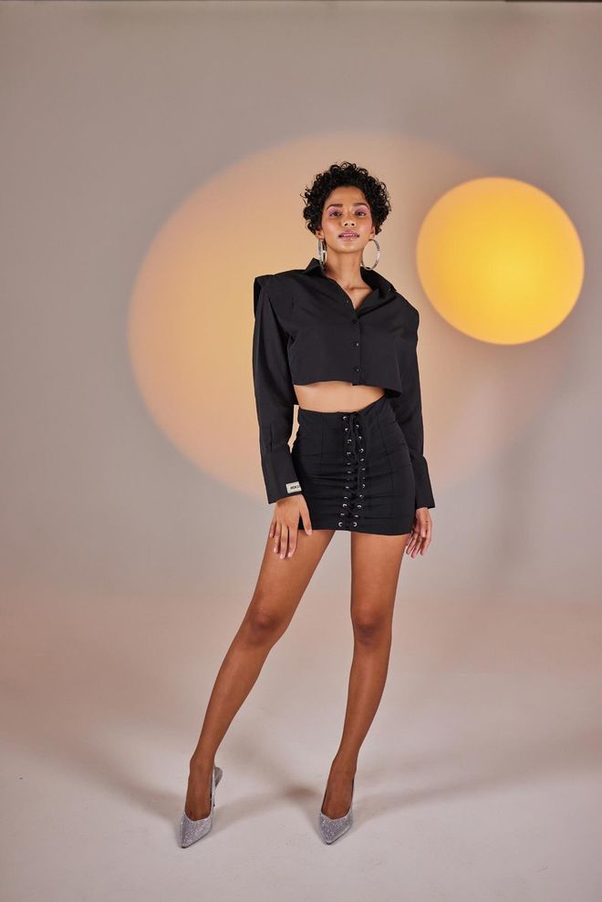 Holly Lolly Falda Corsé Negra Ropa al por mayor Elegante