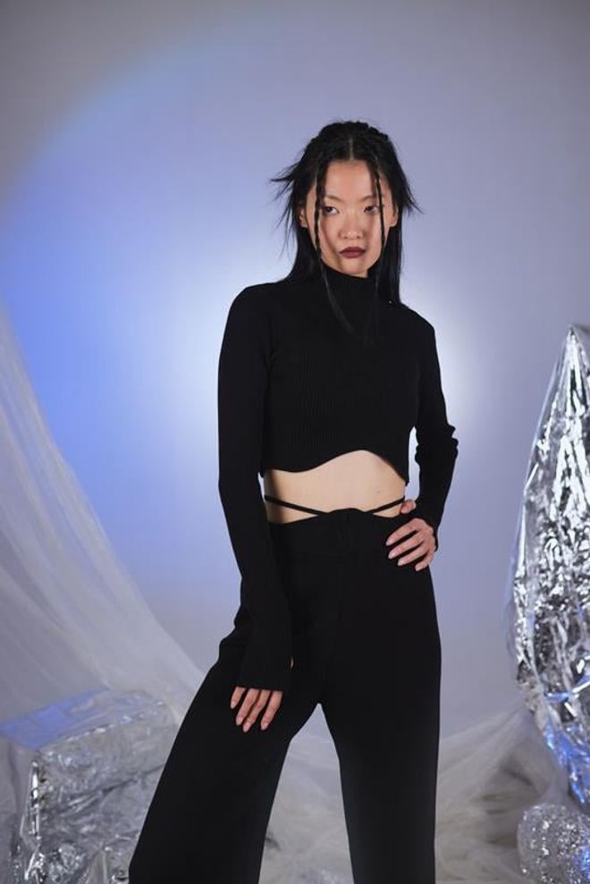 Holly Lolly Feels Trousers Black Wholesale Clothing Dating