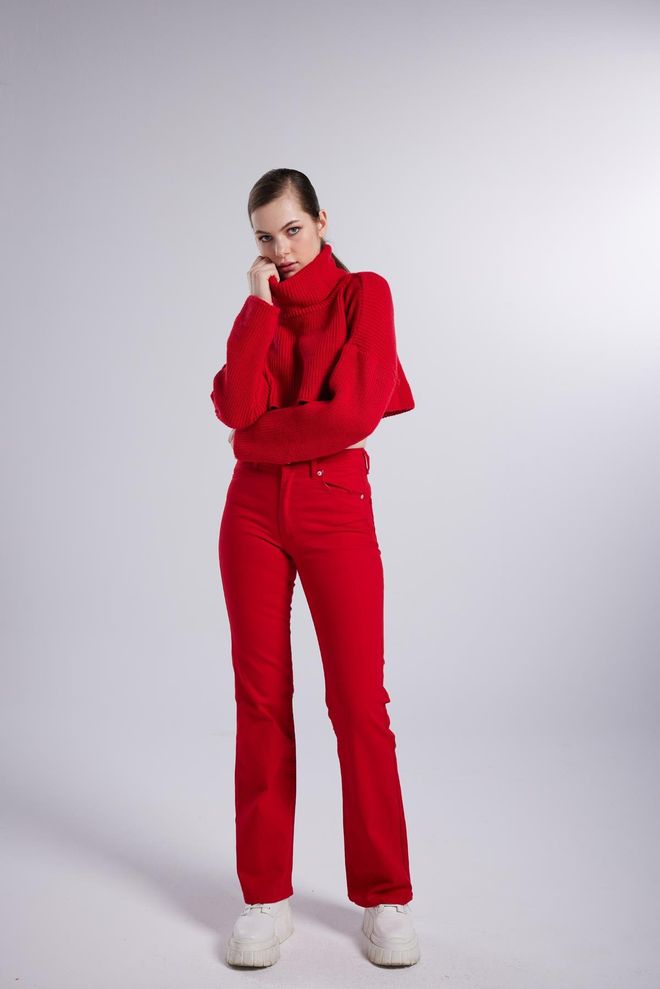 Holly Lolly Alert Jeans Red Wholesale Clothing Birthday