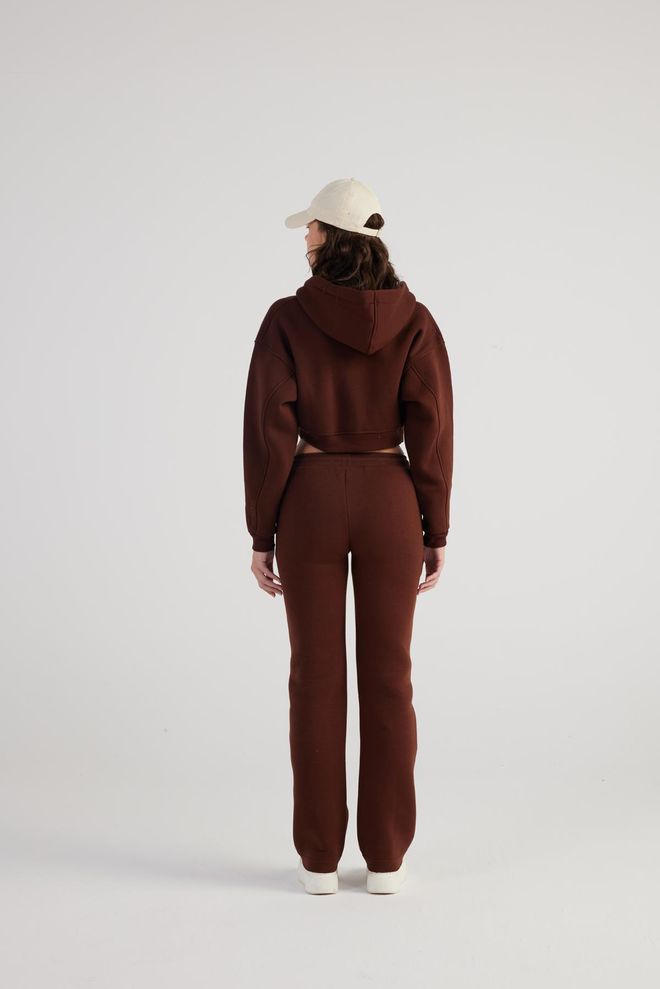 Holly Lolly Mixed Sweatpants Brown Wholesale Clothing Winter