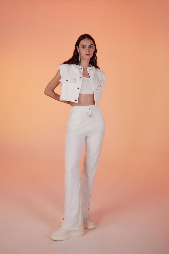 Holly Lolly Jura Sweatpants White Wholesale Clothing Sport