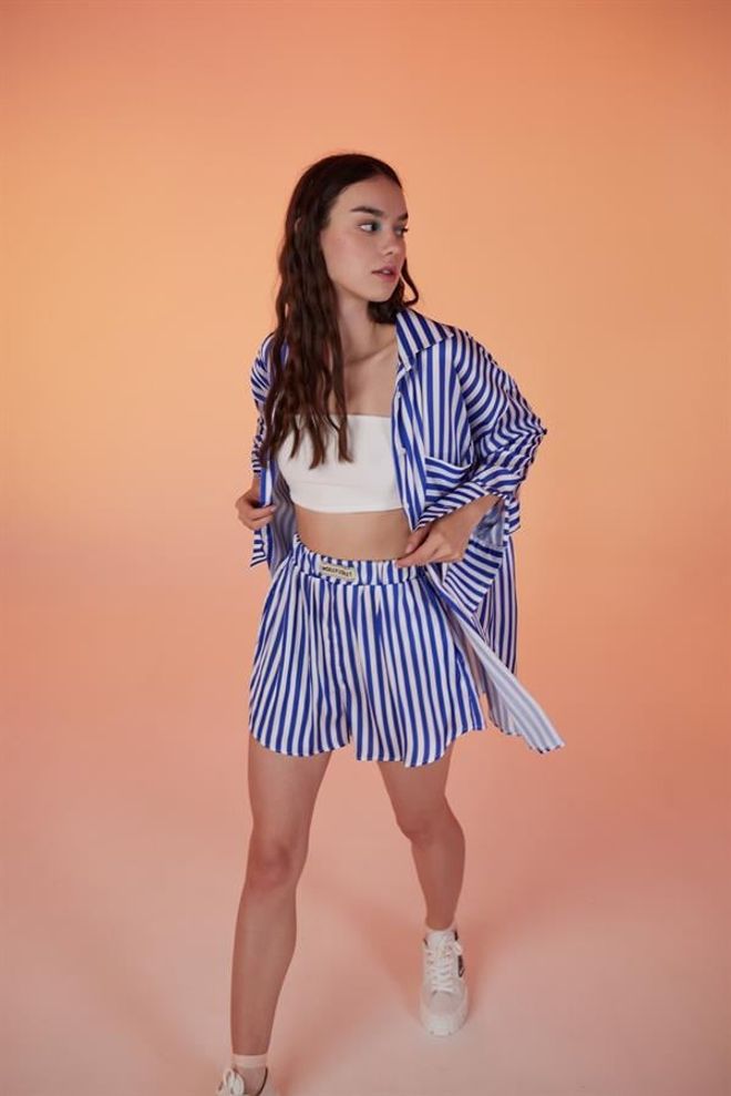 Holly Lolly Mellow Şort Lacivert Toptan Giyim Gündelik