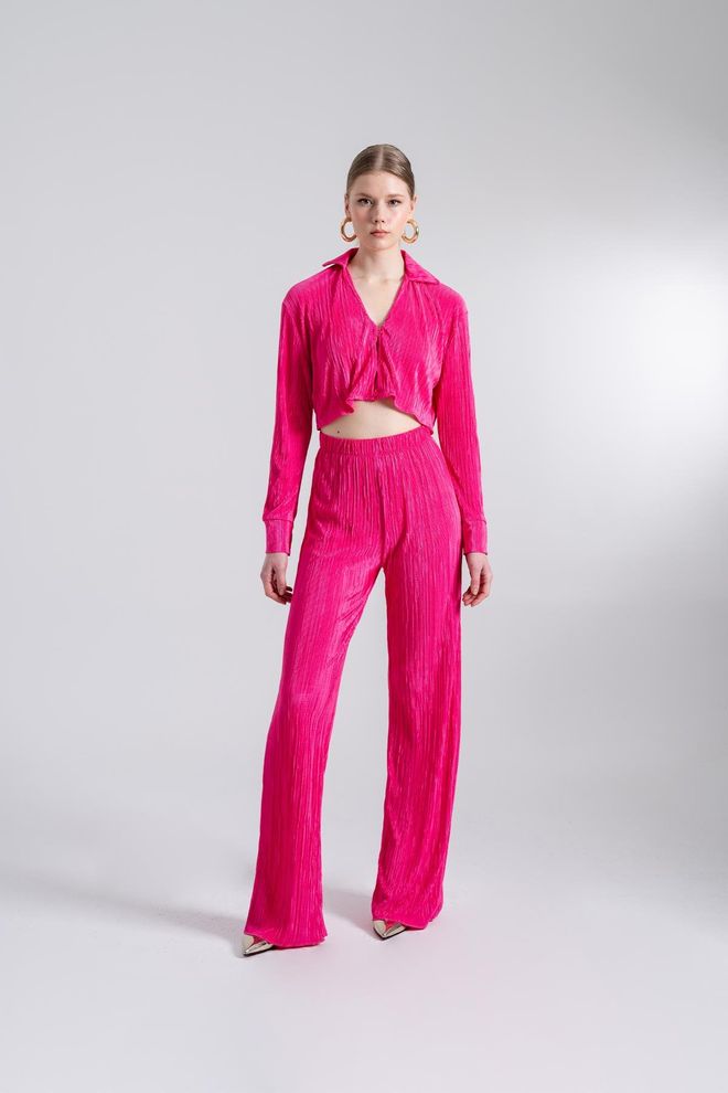 Holly Lolly Pantalon Confortable Rose Vêtements en gros Décontracté