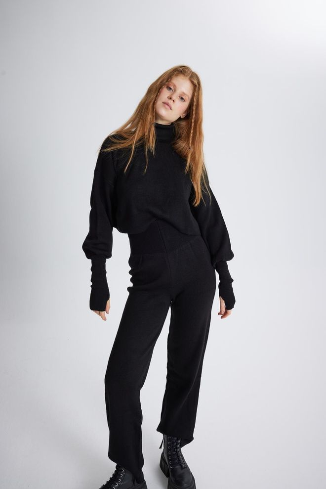 Holly Lolly Costume Thinky Noir Vêtements en gros Décontracté