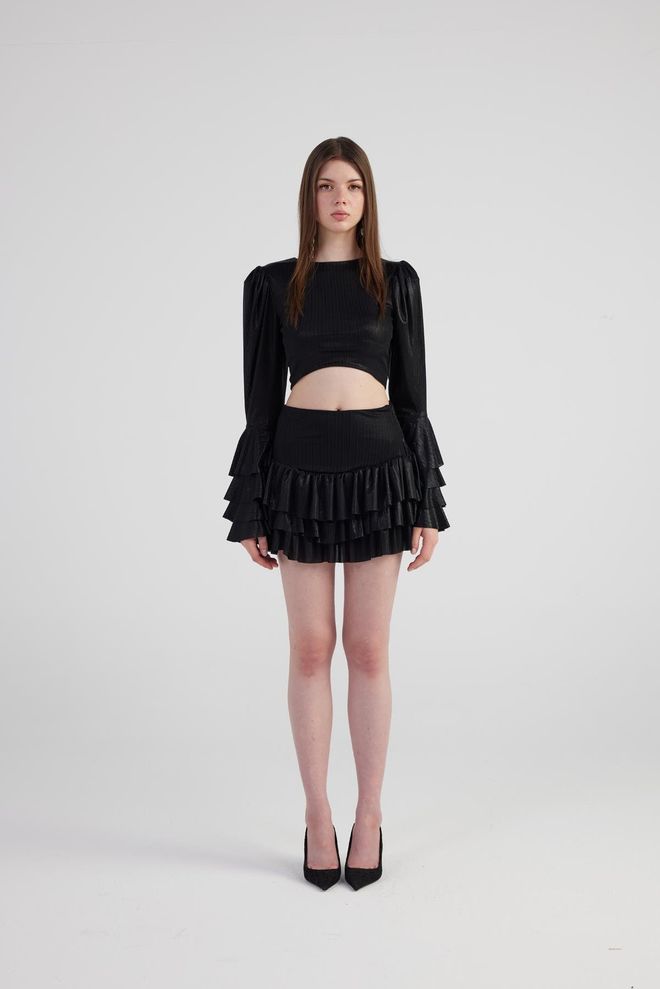 Holly Lolly Ensemble De Jupes Noir Vêtements en gros Élégant