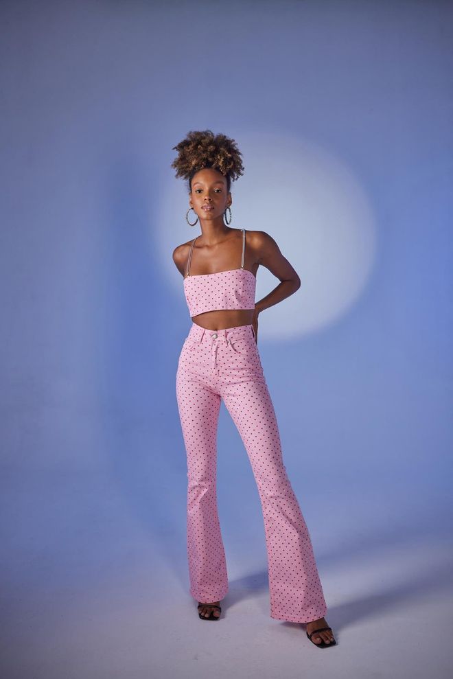 Holly Lolly Spring Jeans Pink Wholesale Clothing 1