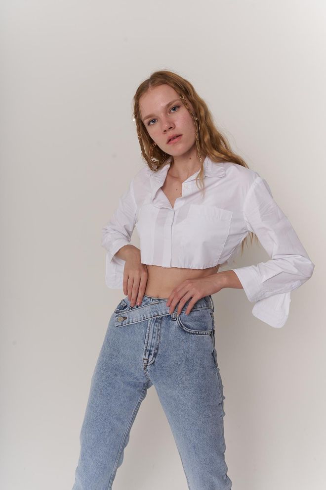 Holly Lolly Chemise Plank Blanche Vêtements en gros 0