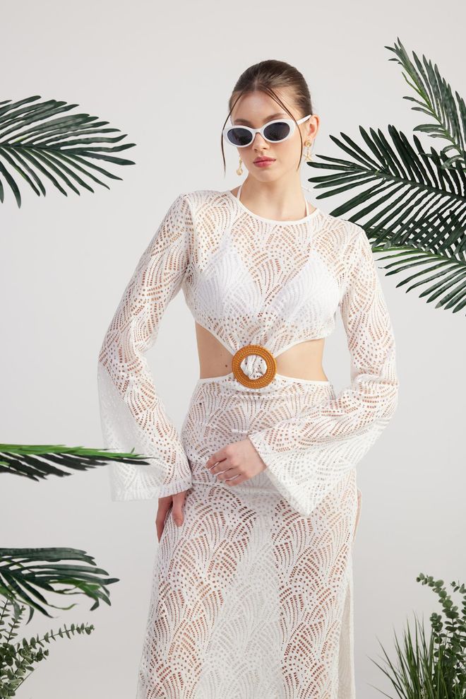 Holly Lolly Adeline Dress White Wholesale Clothing Casual