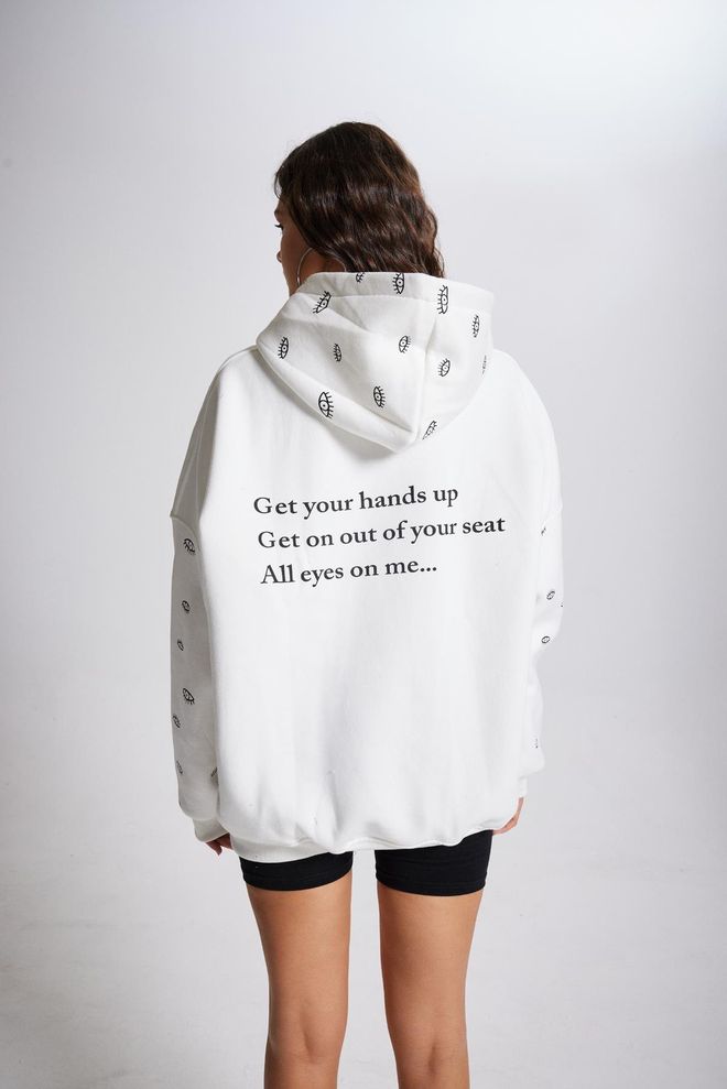 Holly Lolly Eye Sweatshirt White Wholesale Clothing Sport