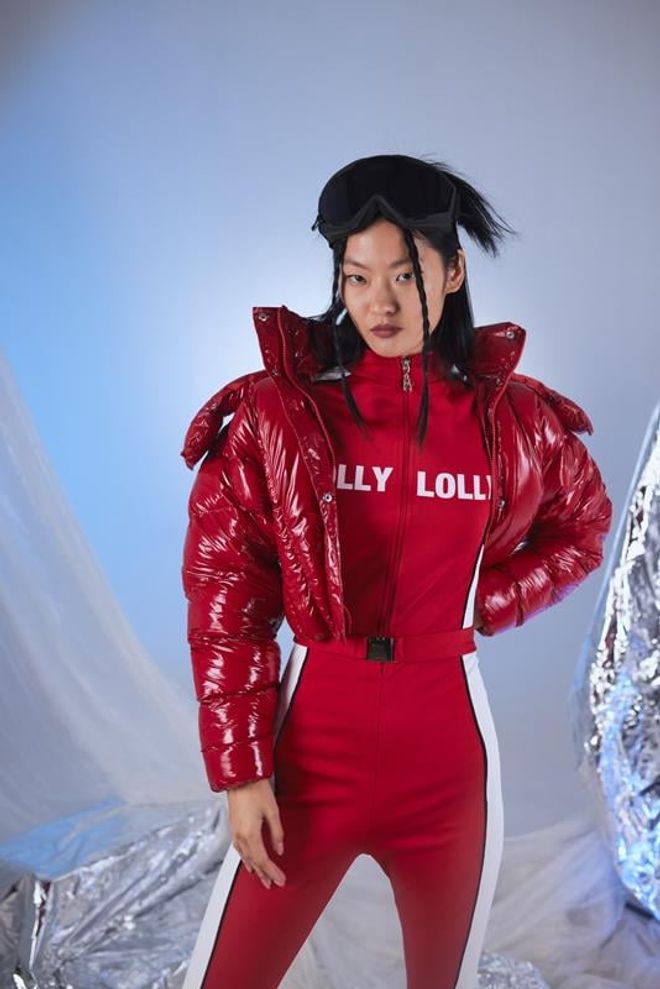Holly Lolly Snowy Jumpsuit Red Wholesale Clothing Winter