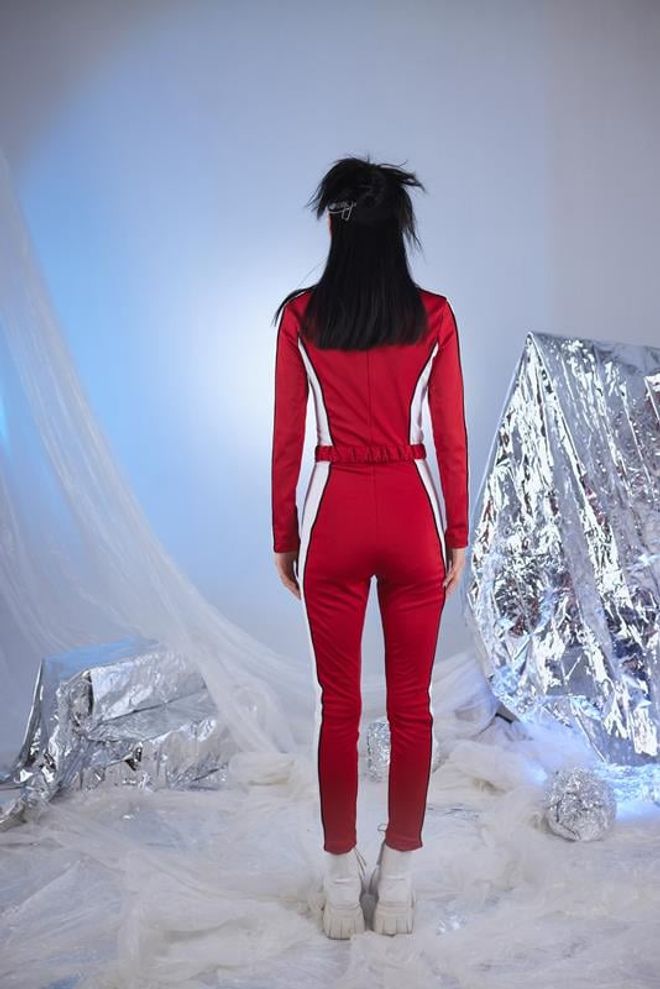 Holly Lolly Snowy Jumpsuit Red Wholesale Clothing 5