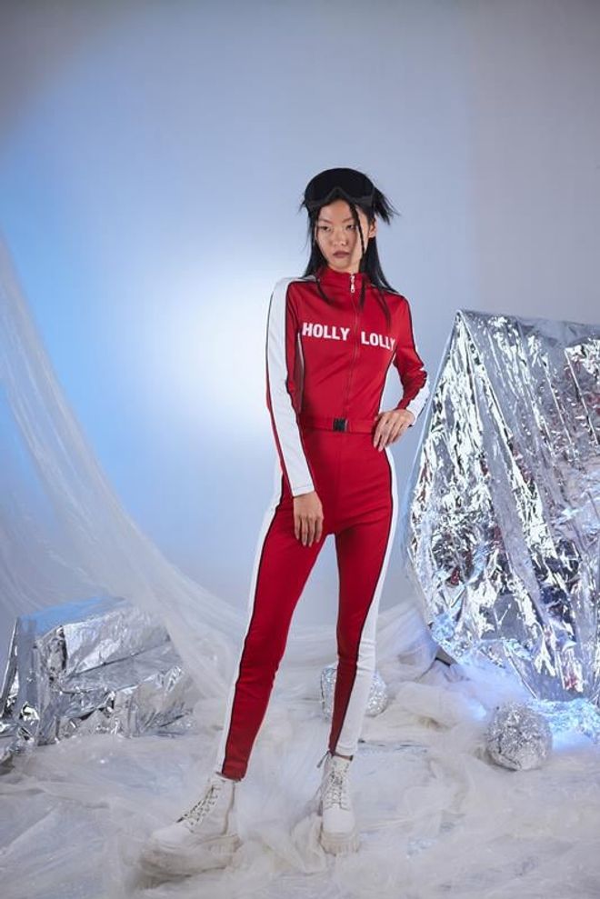 Holly Lolly Snowy Jumpsuit Red Wholesale Clothing Dating