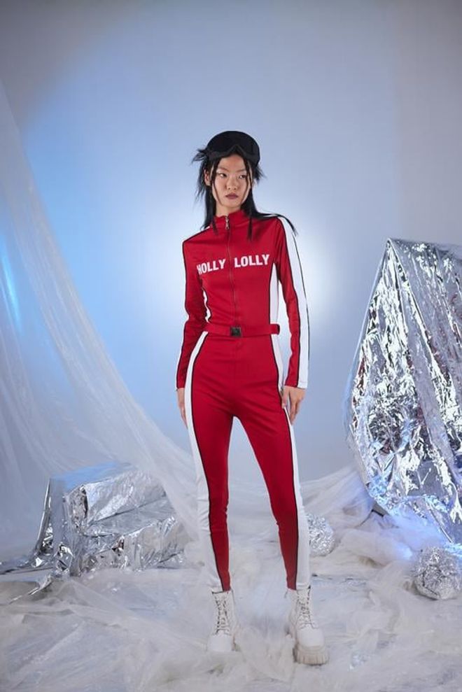 Holly Lolly Snowy Jumpsuit Red Wholesale Clothing Sport