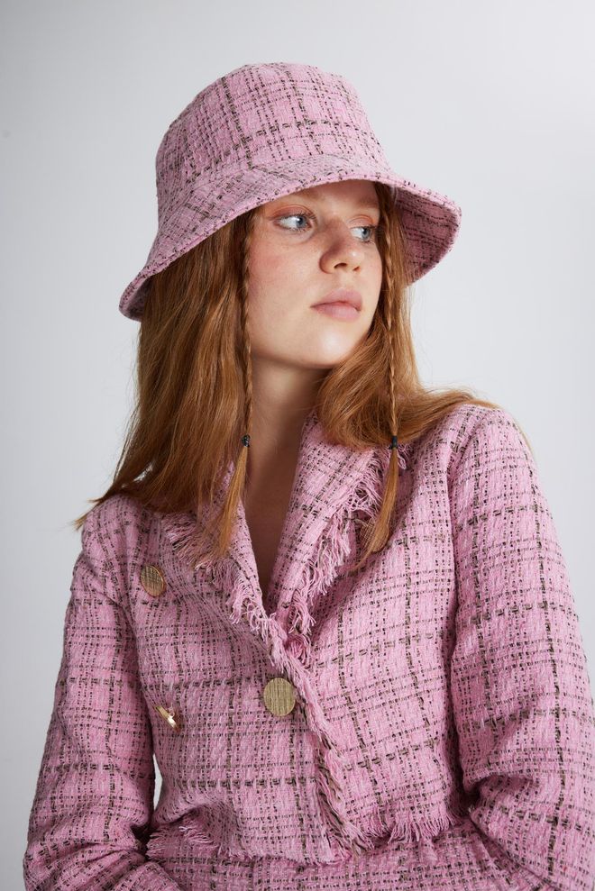 Holly Lolly Pălărie De Găleată Din Tweed Roz Îmbrăcăminte cu ridicata 0