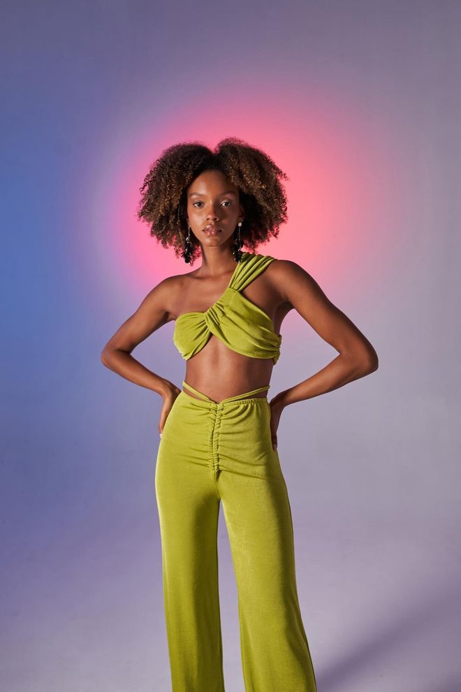 Holly Lolly Beatrice Crop Green Wholesale Clothing No Fabric