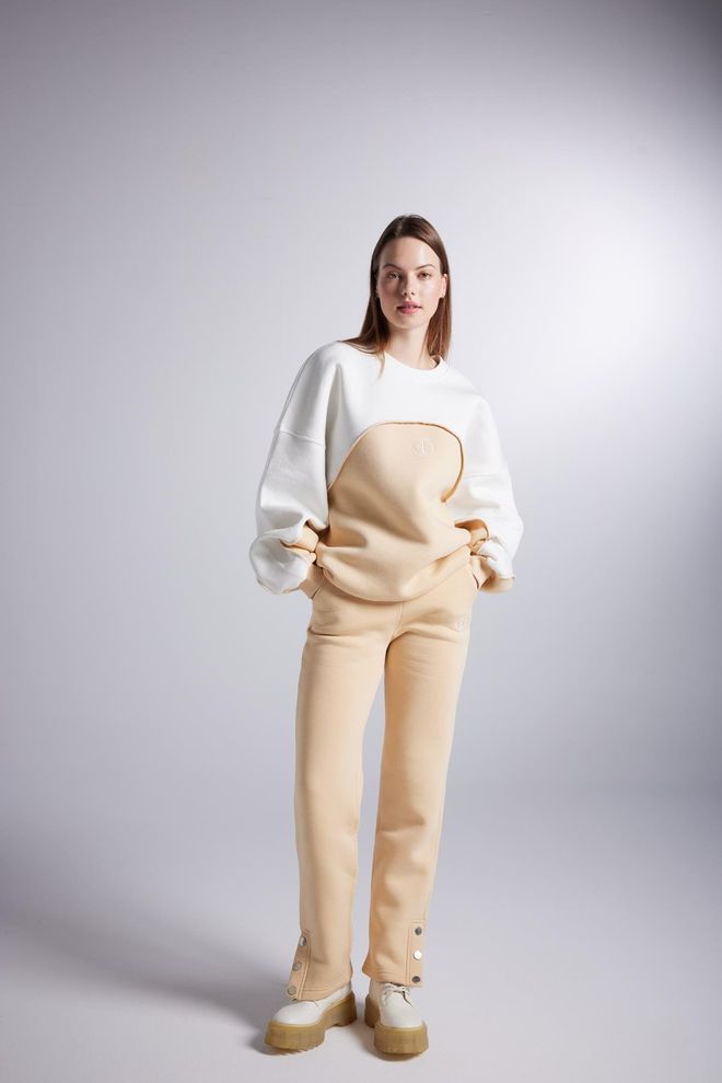 Holly Lolly Nola Jogginghose Beige Großhandelskleidung Lässig